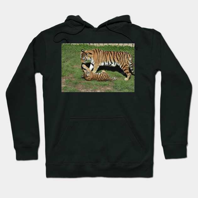 Tiger Cub and Mom Hoodie by MarieDarcy